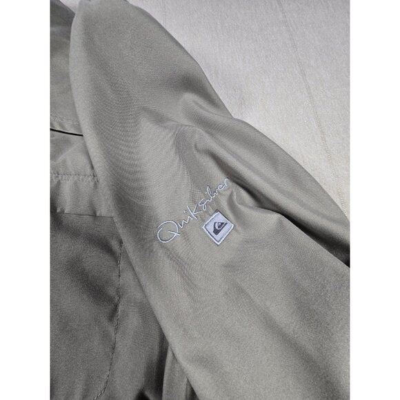 VTG Quicksilver Windbreaker Jacket Men’s XXL Brown Lightweight Full Zip 09/2012 - Picture 7 of 16
